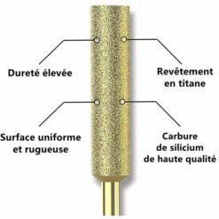 ASUPERMALL 8Pcs Meches De Tronconneuse Affuteuse Diamantee Plaquee Titane Lime De Tronconneuse Electrique Haute Durete - 4Mm 10 ASUPERMALL 8Pcs Meches De Tronconneuse Affuteuse Diamantee Plaquee Titane Lime De Tronconneuse Electrique Haute Durete - 4Mm -Tronçonneuse et accessoire Soldes 2022 57112462 4