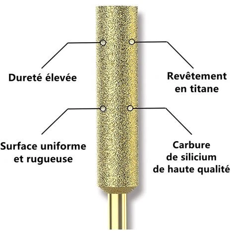 ASUPERMALL 8Pcs Meches De Tronconneuse Affuteuse Diamantee Plaquee Titane Lime De Tronconneuse Electrique Haute Durete - 4Mm 6 ASUPERMALL 8Pcs Meches De Tronconneuse Affuteuse Diamantee Plaquee Titane Lime De Tronconneuse Electrique Haute Durete - 4Mm – Image 4