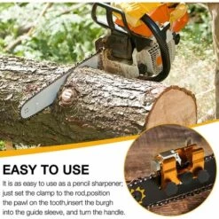 DECKON Gabarit Daffûtage De Chaîne, Gabarits Daffûtage De Tronçonneuse Portables, Gabarit Daffûtage De Chaîne De Tronçonneuse, Chainsaw Sharpener Kit Avec 1 Tête De Meulage -Tronçonneuse et accessoire Soldes 2022 57178738 3