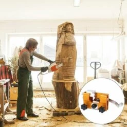 DECKON Gabarit Daffûtage De Chaîne, Gabarits Daffûtage De Tronçonneuse Portables, Gabarit Daffûtage De Chaîne De Tronçonneuse, Chainsaw Sharpener Kit Avec 1 Tête De Meulage -Tronçonneuse et accessoire Soldes 2022 57178738 5