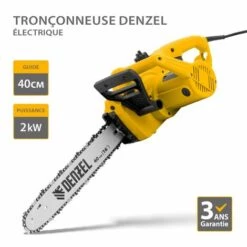 DENZEL - Tronçonneuse électrique - 1,8 KW  -Tronçonneuse et accessoire Soldes 2022 57355871 2