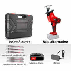 Cisea Mini Tronçonneuse à Batterie Avec Batterie Rechargeable 18 V, Tronçonneuse électrique Sans Fil Avec Bouton De Sécurité Pour Couper Du Bois -Tronçonneuse et accessoire Soldes 2022 57963221 2