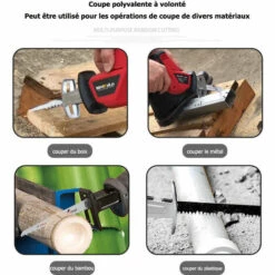 Cisea Mini Tronçonneuse à Batterie Avec Batterie Rechargeable 18 V, Tronçonneuse électrique Sans Fil Avec Bouton De Sécurité Pour Couper Du Bois -Tronçonneuse et accessoire Soldes 2022 57963221 4