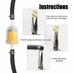 MACARON Kit Ligne De Carburant, Tuyau De Conduite De Carburant De Longueur 3M Diamètre Intérieur De 5mm Avec Filtre à Essence 4 Pièces 8 Mm Et Pinces De Tuyau 10 Pièces,LO-Ron -Tronçonneuse et accessoire Soldes 2022 58064909 5