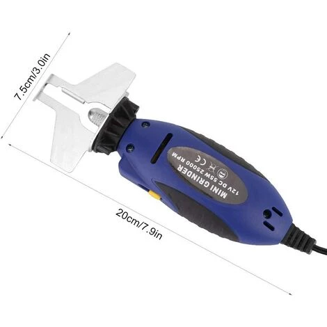 Cisea Affûteuse De Tronçonneuse électrique, 12V Mini Meuleuse De Chaîne Machine De Poche Extérieure Pour Scie à Chaîne, Meuleuse De Coupe, Accessoires De Travail Du Bois 4 Cisea Affûteuse De Tronçonneuse électrique, 12V Mini Meuleuse De Chaîne Machine De Poche Extérieure Pour Scie à Chaîne, Meuleuse De Coupe, Accessoires De Travail Du Bois – Image 2