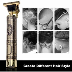 LIFCAUSAL Tondeuse à Cheveux électrique Rétro Rechargeable Coupe-cheveux Sans Fil à Usage Domestique Ensemble De Coupe De Cheveux Lavable Avec 4 Peignes De Positionnement, Type 1, Avec Batterie -Tronçonneuse et accessoire Soldes 2022 58188365 2