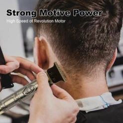 LIFCAUSAL Tondeuse à Cheveux électrique Rétro Rechargeable Coupe-cheveux Sans Fil à Usage Domestique Ensemble De Coupe De Cheveux Lavable Avec 4 Peignes De Positionnement, Type 1, Avec Batterie -Tronçonneuse et accessoire Soldes 2022 58188365 3