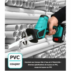 Cisea Scies à Chaîne Sans Fil De 4 Pouces Avec Batterie Rechargeable, Tronçonneuse, Mini Sécateurs électriques 24V, Tronçonneuse à Main Sans Balais -Tronçonneuse et accessoire Soldes 2022 58225804 5