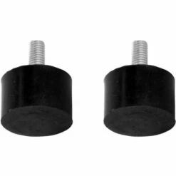 CYCLINGCOLORS 2x Silent Bloc Mâle Plein M4x15mm 15x8mm Anti Vibration Caoutchouc Bâteau Voiture Amortisseur Silencieux