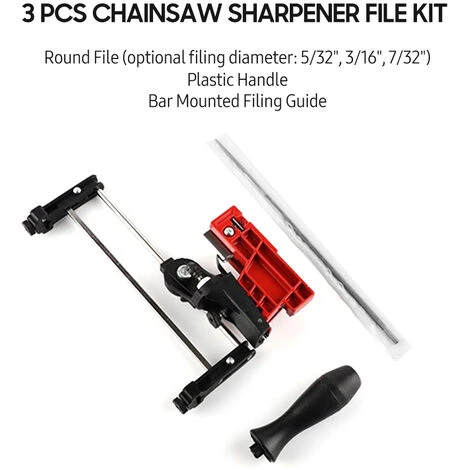 TANCYCO Guide De Classement Manuel Pour Affûter La Scie à Chaîne - Avec Lime Ronde De 7/32 Pouces Et Poignée En Plastique 4 TANCYCO Guide De Classement Manuel Pour Affûter La Scie à Chaîne - Avec Lime Ronde De 7/32 Pouces Et Poignée En Plastique – Image 2