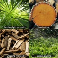 TANCYCO Scies D'élagage électriques Portables 21 V 6 Pouces Petit Moteur De Brosse De Tronçonneuse à Fendre Le Bois Outil De Travail Du Bois à Une Main Pour Jardin Verger (bleu 2 Piles) -Tronçonneuse et accessoire Soldes 2022 58259247 3