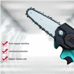 GRID COOL Scie à Chaîne électrique Portatif Sans Fil Chainsaw 24V Vitesse Réglable Avec Batterie Rechargeable Chargeur 33CM 11 GRID COOL Scie à Chaîne électrique Portatif Sans Fil Chainsaw 24V Vitesse Réglable Avec Batterie Rechargeable Chargeur 33CM -Tronçonneuse et accessoire Soldes 2022 58347204 5