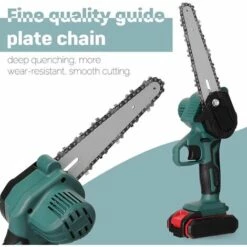 GRID COOL 21V Scie D'élagage électrique Portable Et Rechargeable Avec 1 Batteries, Petite Tronçonneuse Pour Fendre Le Bois, Pour Clip De Branche De Verger De Jardin -Tronçonneuse et accessoire Soldes 2022 58348435 4