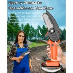 GRID COOL Tronçonneuse Mini 4 Pouces Tronçonneuse Rechargeable Petit Portatif Logging Jardin Jardinage Scie Électrique Standard Européen 4 Pouces Scie Un Électrique (Rouge) -Tronçonneuse et accessoire Soldes 2022 58349401 3