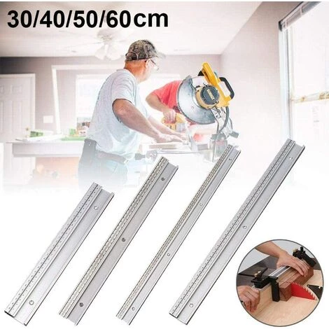 LANGRAY Rails En T Avec échelle Fixe En Alliage D'aluminium - Accessoires Pour Le Travail Du Bois Et Le Bricolage-50cm 5 LANGRAY Rails En T Avec échelle Fixe En Alliage D'aluminium - Accessoires Pour Le Travail Du Bois Et Le Bricolage-50cm – Image 3