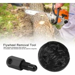GALOZZOIT Outils De Retrait D'embrayage Arrêt De Piston Universel Embrayage De Retrait De Volant Moteur Arrêt Outils De Tronçonneuse Extenseur Outils De Démontage N-oir -Tronçonneuse et accessoire Soldes 2022 58883550 3