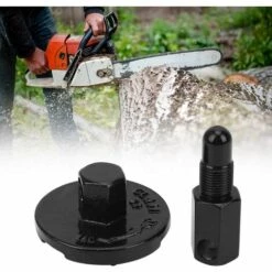 GALOZZOIT Outils De Retrait D'embrayage Arrêt De Piston Universel Embrayage De Retrait De Volant Moteur Arrêt Outils De Tronçonneuse Extenseur Outils De Démontage N-oir -Tronçonneuse et accessoire Soldes 2022 58883550 4