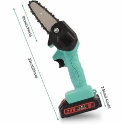 JOORRT 4 Pouces Mini Tronçonneuse Tronçonneuse Électrique Rechargeable De 24V Tronçonneuse à Batterie Portable Avec Chargeur Et Chaîne Mini Tronçonneuse Sans Fil Pour Tailler Le Jardinage -Tronçonneuse et accessoire Soldes 2022 59171142 3