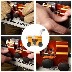 AOUGO Affûteur De Tronçonneuse, Affûteur De Chaîne De Tronçonneuse Dispositif De Meulage D'affûteur De Chaîne À Manivelle Accessoires Universel 9 AOUGO Affûteur De Tronçonneuse, Affûteur De Chaîne De Tronçonneuse Dispositif De Meulage D'affûteur De Chaîne À Manivelle Accessoires Universel -Tronçonneuse et accessoire Soldes 2022 59300660 3