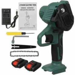 JMAX Tronçonneuse Sans Fil De 6 Pouces Et 2*batteries, Mini Tronconneuse à Batterie Rechargeable -Tronçonneuse et accessoire Soldes 2022 59596701 5