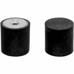 CYCLINGCOLORS 2x Silent Bloc Femelle Plein M8x4mm 30x25mm Anti Vibration Caoutchouc Bâteau Voiture Amortisseur Silencieux