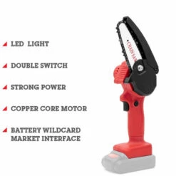 LIFCAUSAL Tronçonneuse Sans Fil Rechargeable Portable Pour L'élagage Des Arbres De Coupe De Bois (noir-sans Batterie) -Tronçonneuse et accessoire Soldes 2022 59796815 3