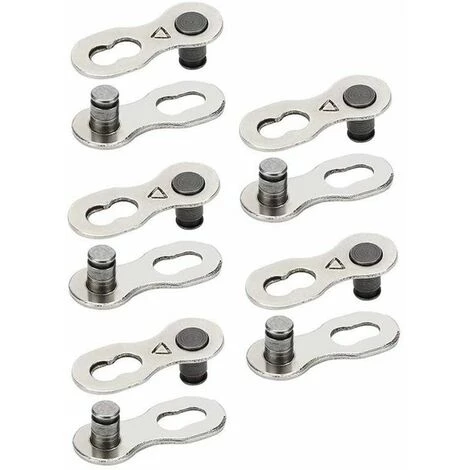 STARLIGHT Maillon De Chaîne De Vélo 8 Vitesses Maillon De Chaîne De Vélo Maillon Manquant Maillon De Chaîne De Vélo 5 Paires Réutilisable En Acier Argenté Connecteur De Chaîne De Vélo Accessoire De Vélo Pour Chaîne 6, 7, 8 Vitesses, Argent,STAR.L 4 STARLIGHT Maillon De Chaîne De Vélo 8 Vitesses Maillon De Chaîne De Vélo Maillon Manquant Maillon De Chaîne De Vélo 5 Paires Réutilisable En Acier Argenté Connecteur De Chaîne De Vélo Accessoire De Vélo Pour Chaîne 6, 7, 8 Vitesses, Argent,STAR.L – Image 2