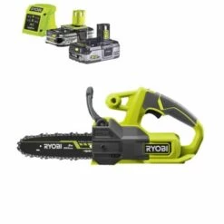 Pack RYOBI Tronçonneuse 18V OnePlus RY18CS20A-125 - 1 Batterie 3.0Ah High Energy - 1 Batterie 2.5Ah - Chargeur