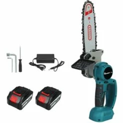 JMAX Tronçonneuse à Batterie Scie à Chaine Sans Fil électrique 1500W 288VF 22900mah Avec 2x Batterie