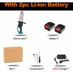 JMAX Tronçonneuse à Batterie Scie à Chaine Sans Fil électrique 1500W 288VF 22900mah Avec 2x Batterie -Tronçonneuse et accessoire Soldes 2022 60284964 5