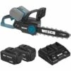 WESCOTOOLS 36V Tronçonneuse Sans Fil - 2 X 18V 4,0 Ah Batteries Et Chargeur - WESCO WS8303 -Tronçonneuse et accessoire Soldes 2022 60357735 1