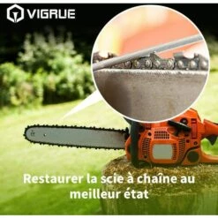 Cisea 7Pièces Affuteuse De Tronçonneuse,chaîne Affûtage Avec 5/32 3/16 7/32 Lime Ronde,guide,lime Plate,limes à Aiguilles,poignée,calibre Et Rangement -Tronçonneuse et accessoire Soldes 2022 60606864 4