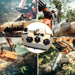 JOORRT Kit D'affûtage De Tronçonneuse, Kit D'affûtage Rapide Portable Avec 3 Têtes D'affûtage, Affûteur De Chaîne -Tronçonneuse et accessoire Soldes 2022 60667890 2