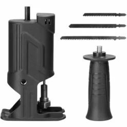 HAPPYSHOPPING Perceuse électrique à Tronçonneuse Accessoires Perceuse électrique à Scie Alternative Scie Sauteuse Universelle Scie Sauteuse électrique Scie Alternative Outil De Conversion Rapide Et Pratique Outil De Coupe Pour Le Travail Du Bois Avec 3 Lames -Tronçonneuse et accessoire Soldes 2022 60756406 4