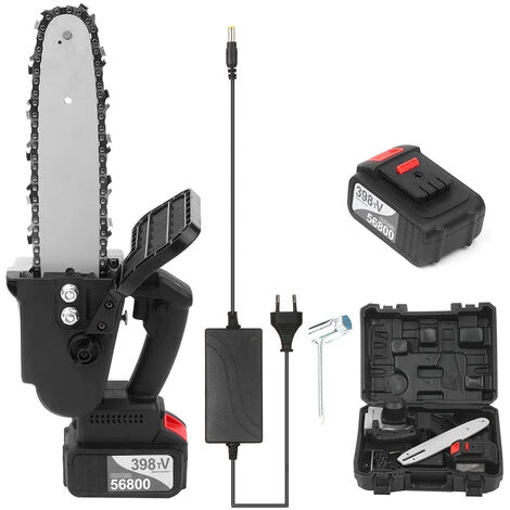SUPERSELLER Scie à Chaîne Sans Fil Sans Balais 21 V Avec Chargeur Rapide De Batterie 2 X 4 Ah Inclus Kit De Scie D'élagage électrique Portable 25,4 Cm Avec Boîte De Transport Pour Abattage D'arbres Et Coupe De Bois De Chauffage 3 SUPERSELLER Scie à Chaîne Sans Fil Sans Balais 21 V Avec Chargeur Rapide De Batterie 2 X 4 Ah Inclus Kit De Scie D'élagage électrique Portable 25,4 Cm Avec Boîte De Transport Pour Abattage D'arbres Et Coupe De Bois De Chauffage