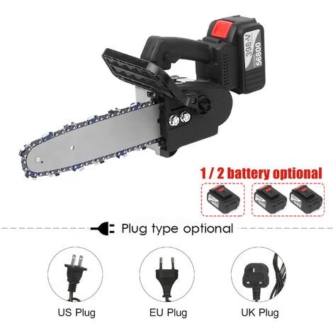SUPERSELLER Scie à Chaîne Sans Fil Sans Balais 21 V Avec Chargeur Rapide De Batterie 2 X 4 Ah Inclus Kit De Scie D'élagage électrique Portable 25,4 Cm Avec Boîte De Transport Pour Abattage D'arbres Et Coupe De Bois De Chauffage 4 SUPERSELLER Scie à Chaîne Sans Fil Sans Balais 21 V Avec Chargeur Rapide De Batterie 2 X 4 Ah Inclus Kit De Scie D'élagage électrique Portable 25,4 Cm Avec Boîte De Transport Pour Abattage D'arbres Et Coupe De Bois De Chauffage – Image 2