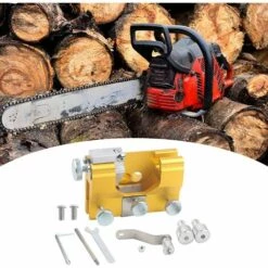 SLBRILLèRE Kit D'affûtage De Chaîne De Tronçonneuse Chainsaw Chain Sharpening Jig Aiguiseur De Chaîne De Tronçonneuse À Manivelle De Luxe -Tronçonneuse et accessoire Soldes 2022 63527457 3