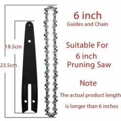 CLEGGFR Guide De Chaîne De 6 Pouces Mini Chaînes De Tronçonneuse Et Chaînes De Tronçonneuse Chaîne De Remplacement D'accessoires Pour Outils De Scie à Chaîne,LO-Ron -Tronçonneuse et accessoire Soldes 2022 63527663 3