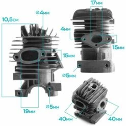 Boudech Ensemble Thermique Pour Tronçonneuse De 25 Cc - Cylindre + Piston + Segment De Piston De Remplacement Pour Moteurs 2 Temps De 25 Cc 11 Boudech Ensemble Thermique Pour Tronçonneuse De 25 Cc - Cylindre + Piston + Segment De Piston De Remplacement Pour Moteurs 2 Temps De 25 Cc -Tronçonneuse et accessoire Soldes 2022 63683430 5