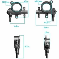 Boudech Pompe à Huile Pour Tronçonneuse 25Cc Compatible Remplacement De La Pompe à Huile Pour Tronçonneuse 25Cc -Tronçonneuse et accessoire Soldes 2022 63683613 5
