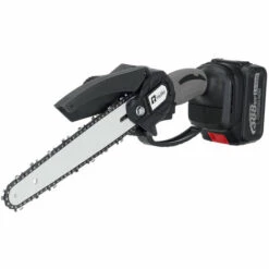 AUGIENB Scie à Chaine Tron?onneuse à Batterie à Batterie élagueuse Sans Fil Wolike 8" 18V 10000RPM Scie à Chaine Scie à Buche électrique 2 Batteries Noir -Tronçonneuse et accessoire Soldes 2022 63729098 3