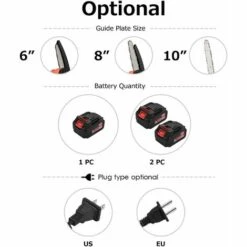 LIFCAUSAL Mini Tronçonneuse Sans Fil 21 V Sans Fil 15,2 Cm Scie à Chaîne électrique Portable 4,0 Ah Batterie Rechargeable Chargeur Rapide Alimenté Branche D'arbre Sécateur Sécateur Outil De Jardin Pour Tailler Les Arbres (6 Pouces 1 Batterie) 9 LIFCAUSAL Mini Tronçonneuse Sans Fil 21 V Sans Fil 15,2 Cm Scie à Chaîne électrique Portable 4,0 Ah Batterie Rechargeable Chargeur Rapide Alimenté Branche D'arbre Sécateur Sécateur Outil De Jardin Pour Tailler Les Arbres (6 Pouces 1 Batterie) -Tronçonneuse et accessoire Soldes 2022 63746197 3
