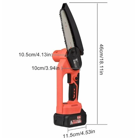 LIFCAUSAL Mini Tronçonneuse Sans Fil 21 V Sans Fil 15,2 Cm Scie à Chaîne électrique Portable 4,0 Ah Batterie Rechargeable Chargeur Rapide Alimenté Branche D'arbre Sécateur Sécateur Outil De Jardin Pour Tailler Les Arbres (6 Pouces 1 Batterie) 7 LIFCAUSAL Mini Tronçonneuse Sans Fil 21 V Sans Fil 15,2 Cm Scie à Chaîne électrique Portable 4,0 Ah Batterie Rechargeable Chargeur Rapide Alimenté Branche D'arbre Sécateur Sécateur Outil De Jardin Pour Tailler Les Arbres (6 Pouces 1 Batterie) – Image 5