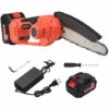 LIFCAUSAL Mini Tronçonneuse Sans Fil 21 V Sans Fil 20,3 Cm Scie à Chaîne électrique Portable 4,0 Ah Batterie Rechargeable Chargeur Rapide Alimenté Branche D'arbre Sécateur Sécateur Outil De Jardin Pour Tailler Les Arbres (2 Piles De 20,3 Cm)