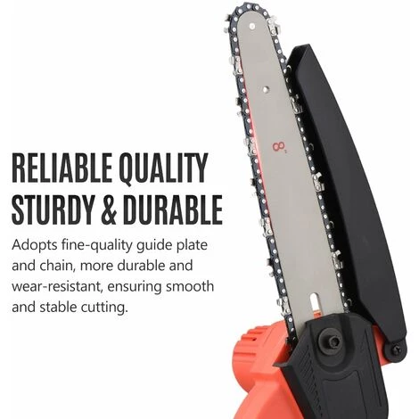 LIFCAUSAL Mini Tronçonneuse Sans Fil 21 V Sans Fil 20,3 Cm Scie à Chaîne électrique Portable 4,0 Ah Batterie Rechargeable Chargeur Rapide Alimenté Branche D'arbre Sécateur Sécateur Outil De Jardin Pour Tailler Les Arbres (2 Piles De 20,3 Cm) 7 LIFCAUSAL Mini Tronçonneuse Sans Fil 21 V Sans Fil 20,3 Cm Scie à Chaîne électrique Portable 4,0 Ah Batterie Rechargeable Chargeur Rapide Alimenté Branche D'arbre Sécateur Sécateur Outil De Jardin Pour Tailler Les Arbres (2 Piles De 20,3 Cm) – Image 5