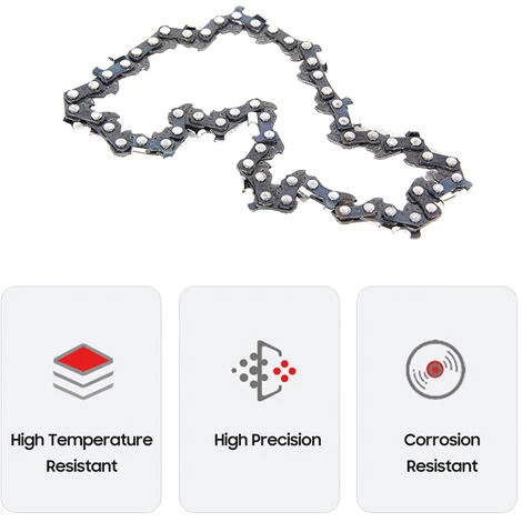LIFCAUSAL Chaînes De Tronçonneuse Guideplate Accessoires De Remplacement De Chaînes Universelles Pour Tronçonneuse électrique (10 Pouces) 5 LIFCAUSAL Chaînes De Tronçonneuse Guideplate Accessoires De Remplacement De Chaînes Universelles Pour Tronçonneuse électrique (10 Pouces) – Image 3