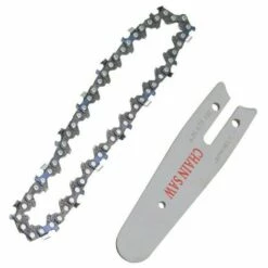 GroupM 4 Pièces (chaîne De 1 2*4 Pouces + Plaque De Guidage De 1 2*4 Pouces) Mini Scie à Chaîne électrique De 4 Pouces Accessoires De Lame De Scie De Jardin