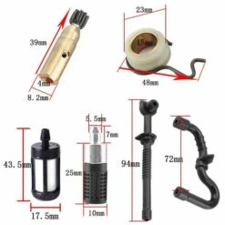 GroupM 6pcs 1set Kit De Pièces De Carburant Pour Tronçonneuse Pour STIHL MS180/MS170/018/017 -Tronçonneuse et accessoire Soldes 2022 63894350 2