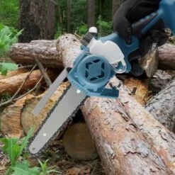 ONEVAN Scie électrique à Pulvérisation Automatique, 3000W, 6 Pouces, Tronçonneuse, Huile, Outil Pour Le Travail Du Bois, Sans Batterie, Avec Boîte, Pour Batterie Makita 18V -Tronçonneuse et accessoire Soldes 2022 63952131 4