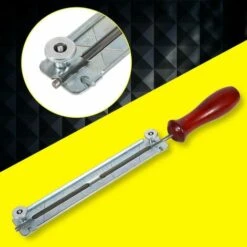 LYCXAMES Trousse De Classement De Tronçonneuse, Tronçonneuse Scie à Chaîne Et Kits D'affûtage Avec Outil De Support En Bois 4.0mm / 4.8mm / 5.5mm Pour L'affûtage Des Lames De Scies à Chaîne(4MM) -Tronçonneuse et accessoire Soldes 2022 63974019 3
